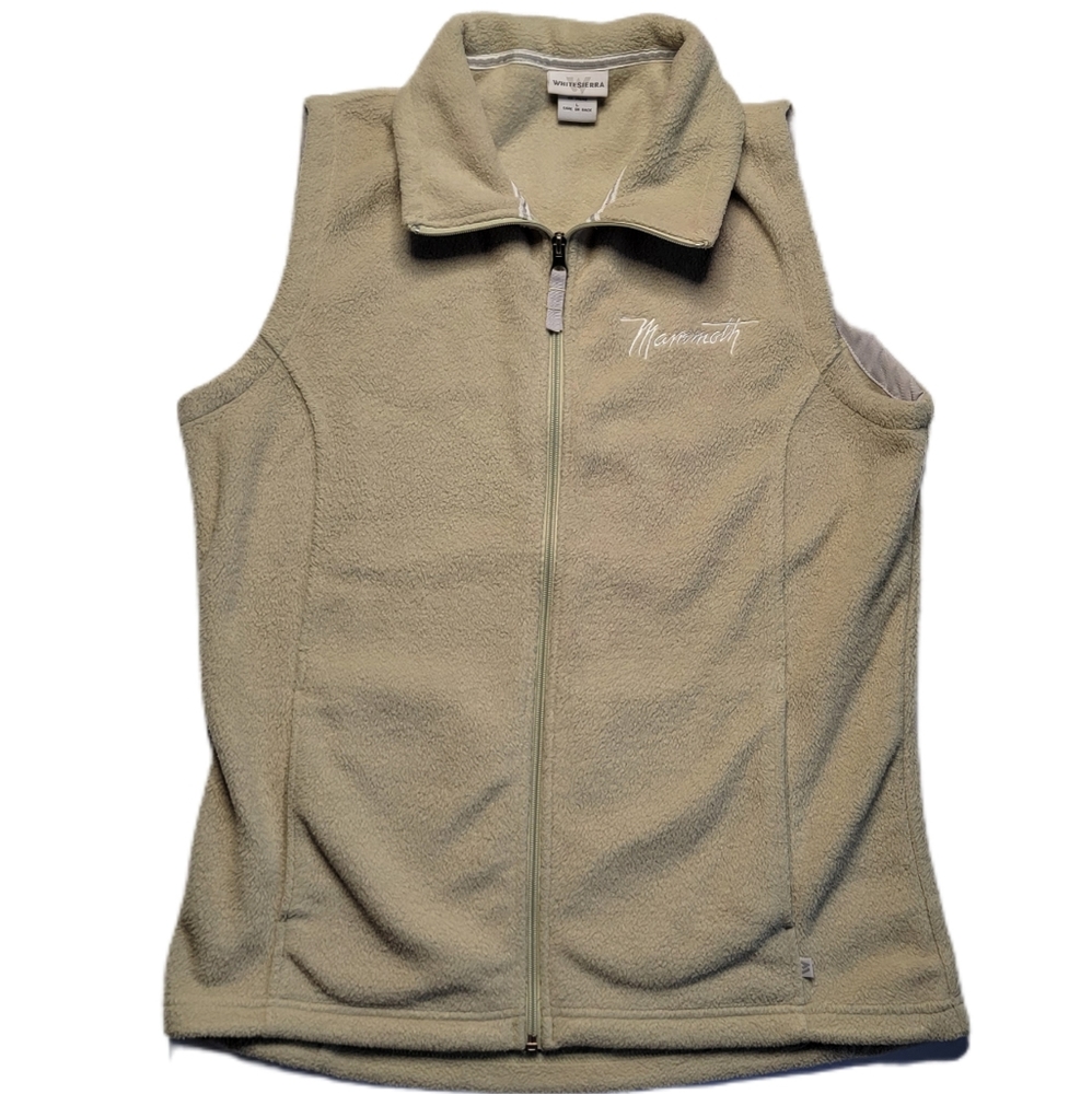 White Sierra Fleece Mammoth Vest Size Large